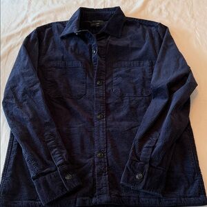 Bonobos Dark Blue Corduroy Shirt Jacket
